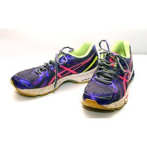 Asics Womens Gel T379Q Purple Red GreenRunning Shoes Sneakers Size 8  Pre-Owned